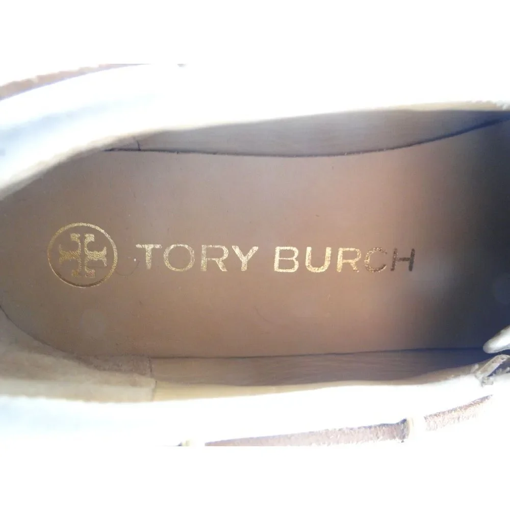 Tory Burch Joey Flat Form Boat Shoe Nubuck Comfort size‎ 5M